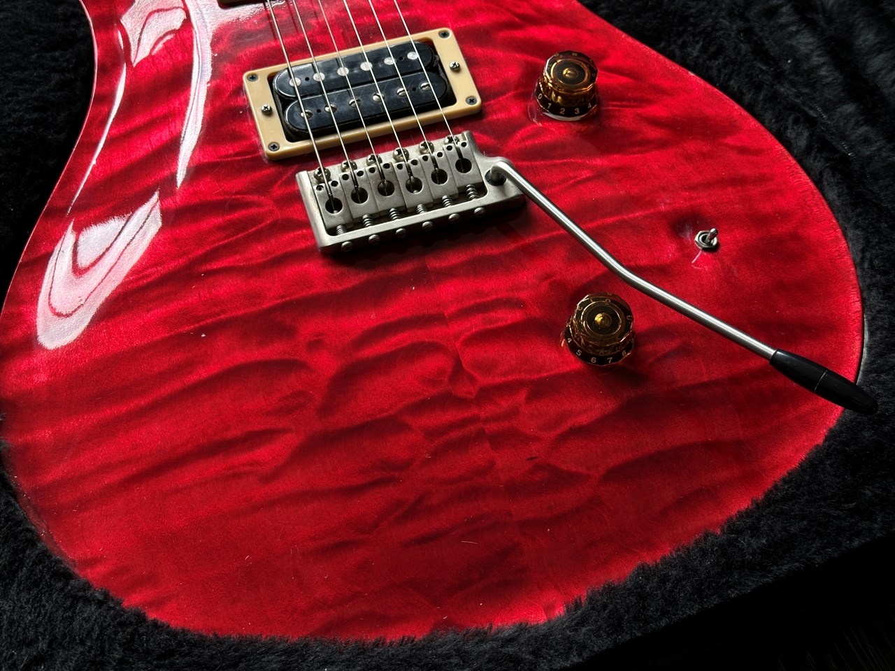1987 PRS Custom 24 "Pre-Factory" Quilt Maple Brazilian Rosewood Board & CITES - Thumbnail 5