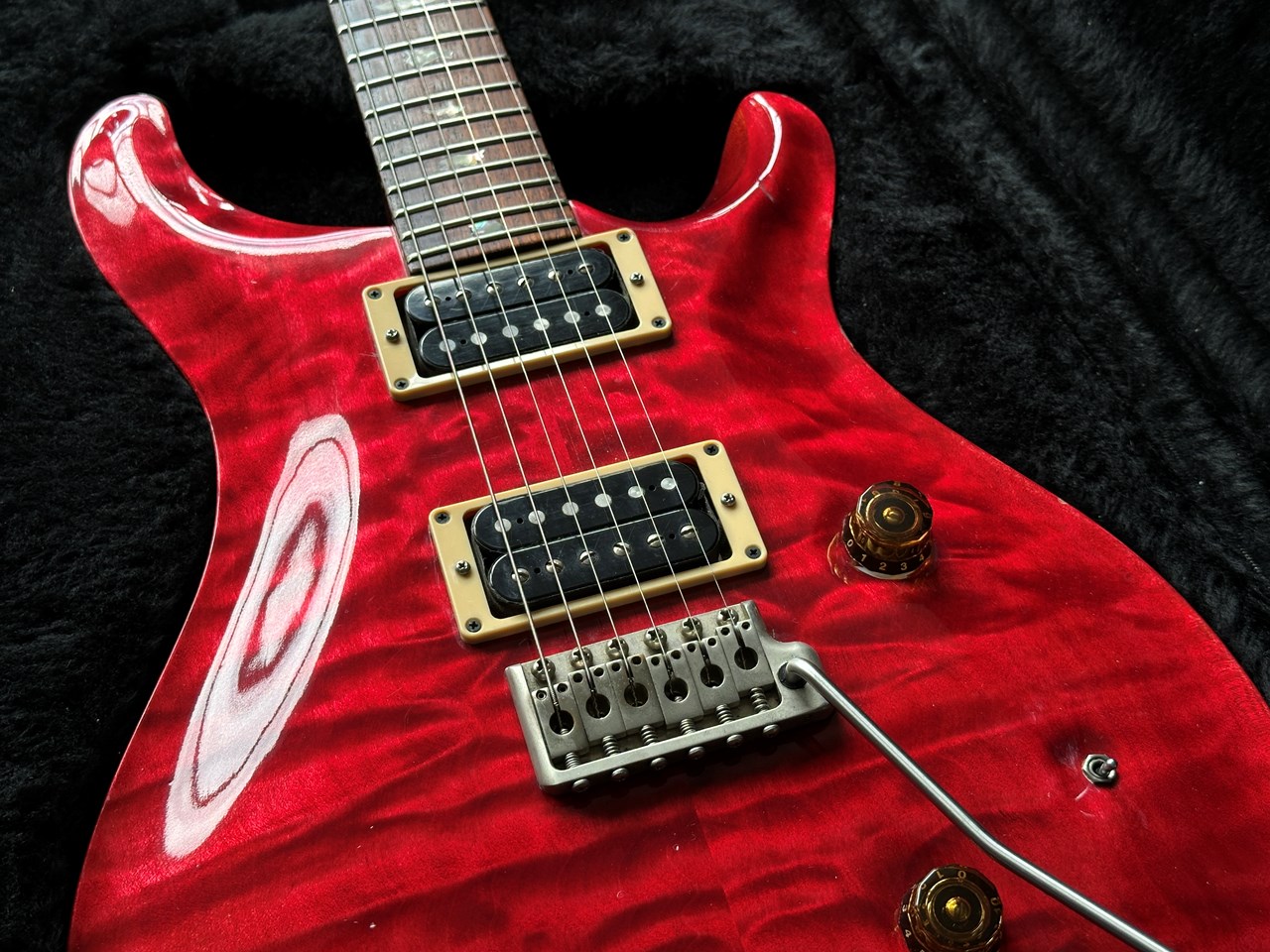 1987 PRS Custom 24 "Pre-Factory" Quilt Maple Brazilian Rosewood Board & CITES - Thumbnail 4