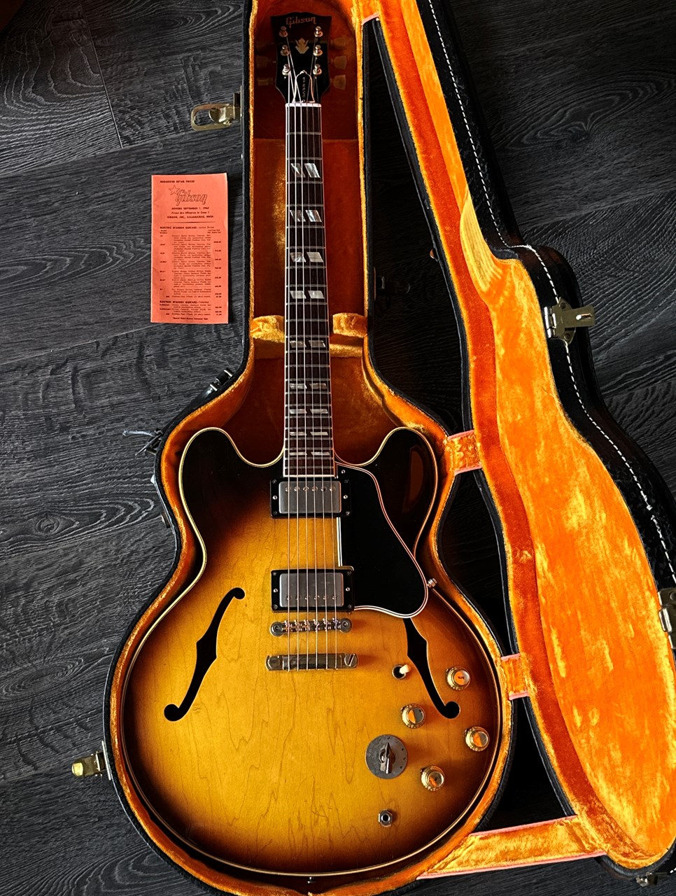 1964 Gibson ES-345TD Sunburst with Original Case Original Vintage - Thumbnail 4