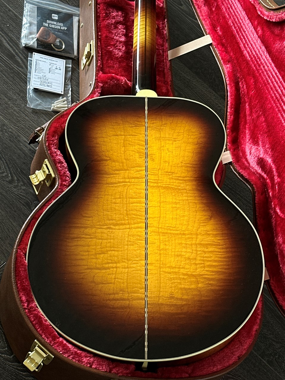 2024 Gibson SJ-200 Vintage Sunburst Flamed Maple Mint & Complete - Thumbnail 6