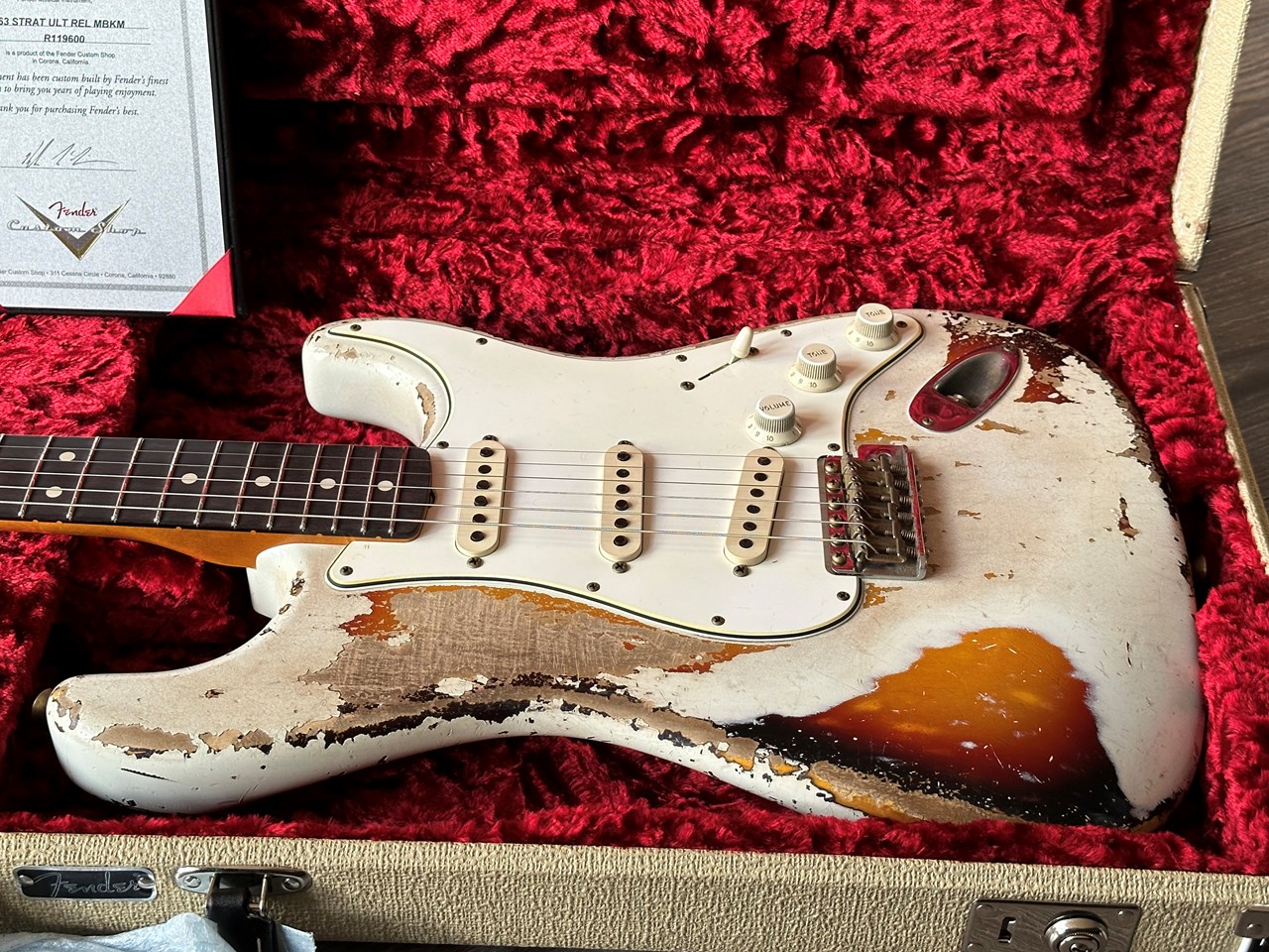 Fender Custom Shop Masterbuilt 1963 Ultra Heavy Relic Stratocaster by Kyle McMillin - Thumbnail 6