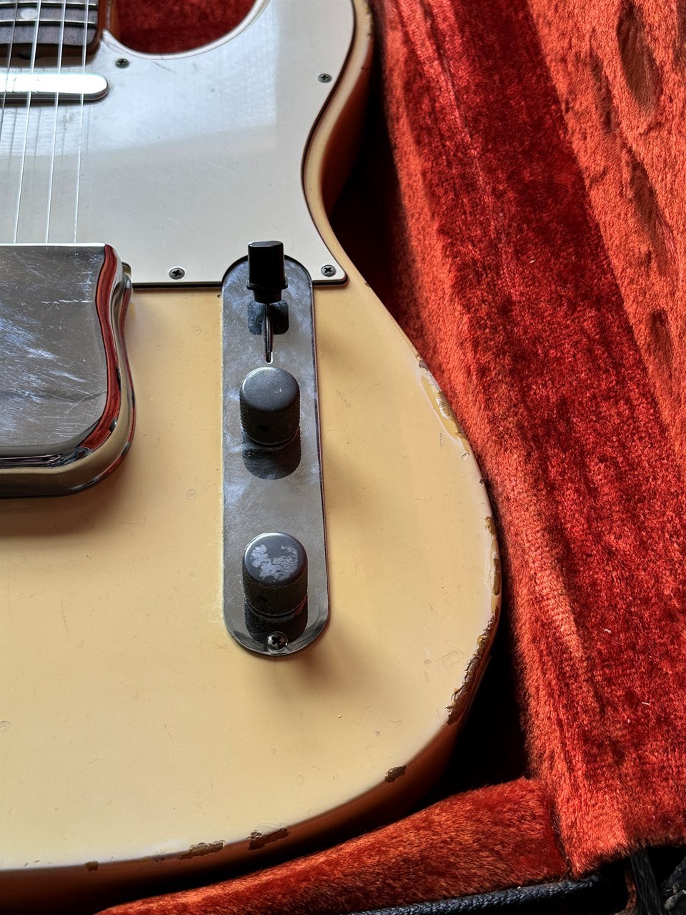 1967 Fender Telecaster Olympic White Custom Color All Original with CITES - Thumbnail 4