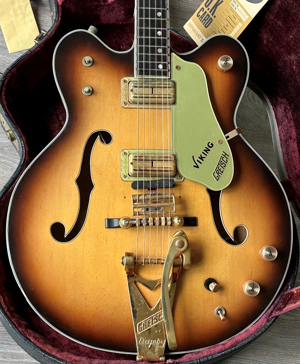 1967 Gretsch 6187 Viking with Original Checklist & Case - Thumbnail 5