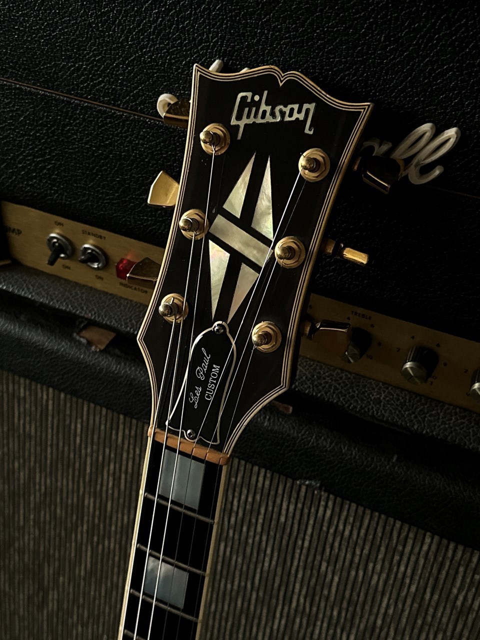 1989 Gibson Les Paul Custom 4,2kg Ebony All Original - Thumbnail 4