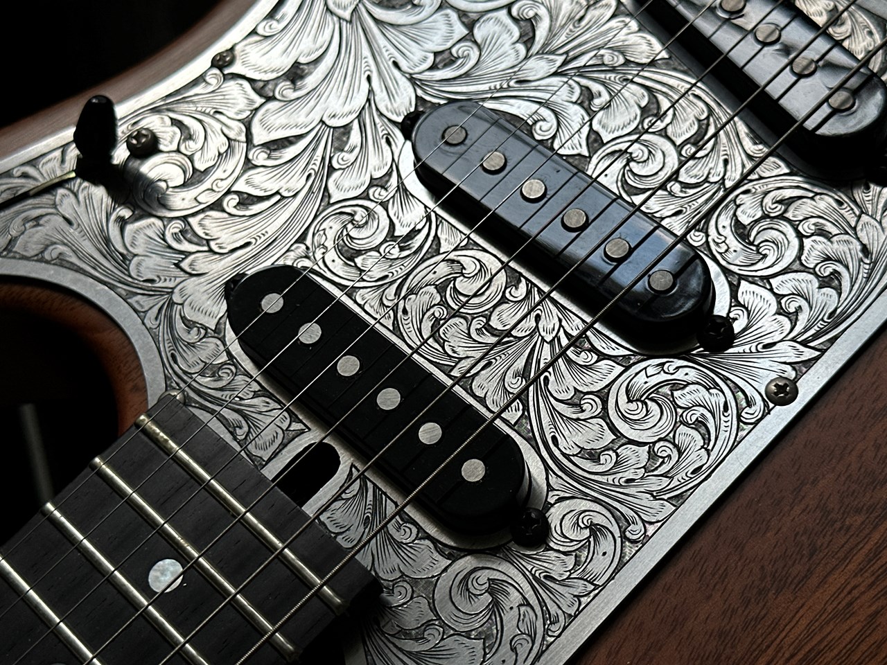 Washburn USA NZ Nuno Owned & Played Personal One Off Custom with Zemaitis Pickguard - Thumbnail 6