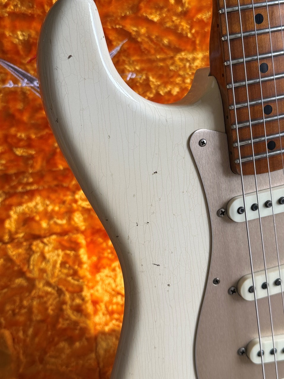 Fender Vincent van Trigt Masterbuilt Custom Shop Roasted Flamed Maple Neck Relic - Thumbnail 4