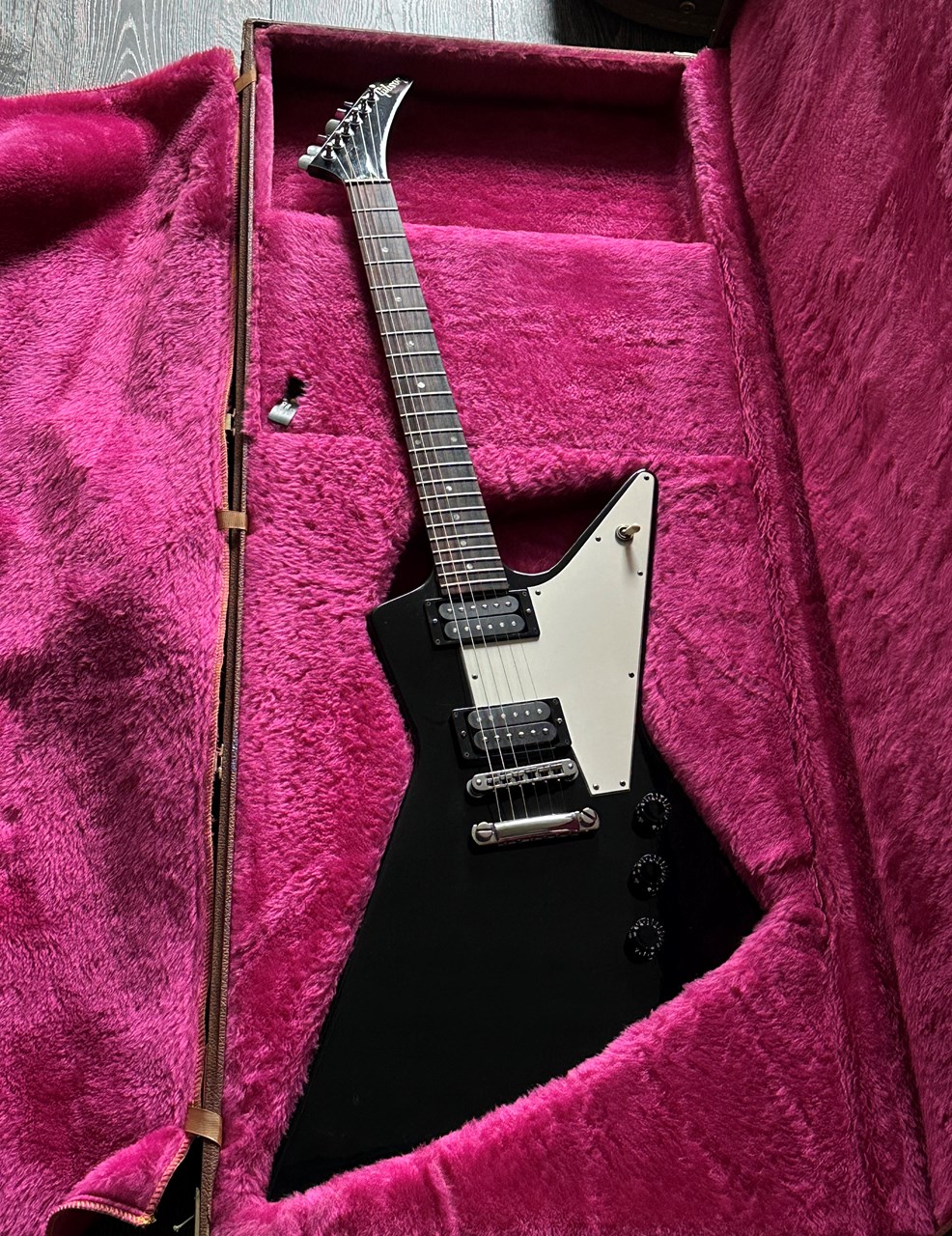 1989 Gibson Explorer Ebony Original PAT No Pickups & Case - Thumbnail 2