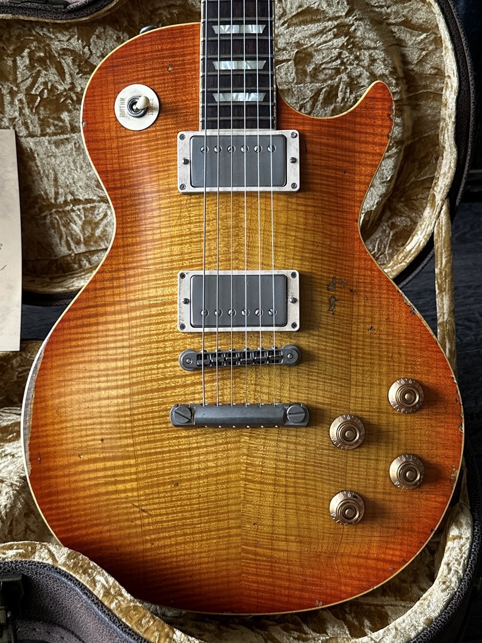 2024 Haar Trad '59 Les Paul Aged Stunning Flame with Throback PAFs - Image 1