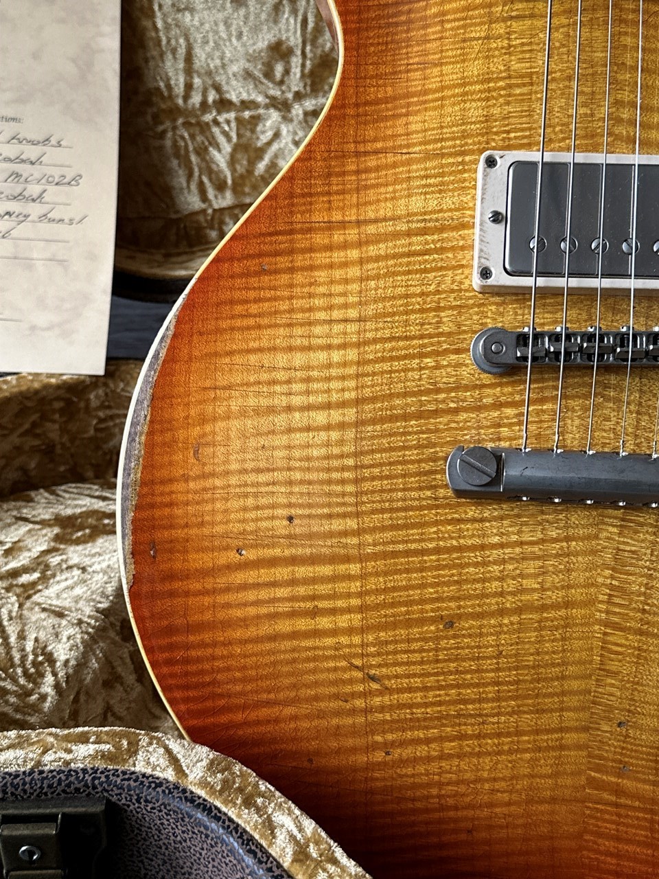 2024 Haar Trad '59 Les Paul Aged Stunning Flame with Throback PAFs - Thumbnail 4