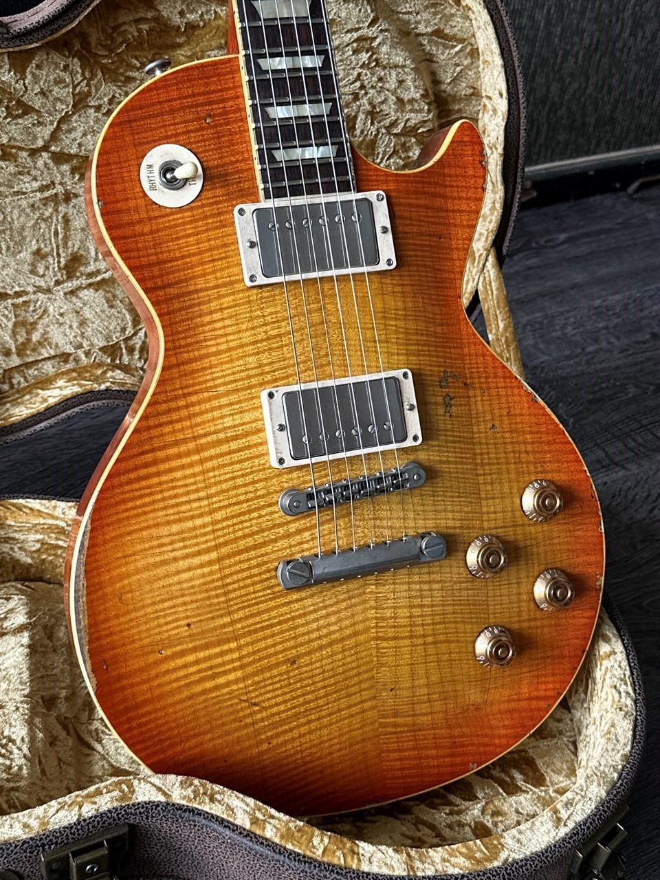 2024 Haar Trad '59 Les Paul Aged Stunning Flame with Throback PAFs - Thumbnail 3