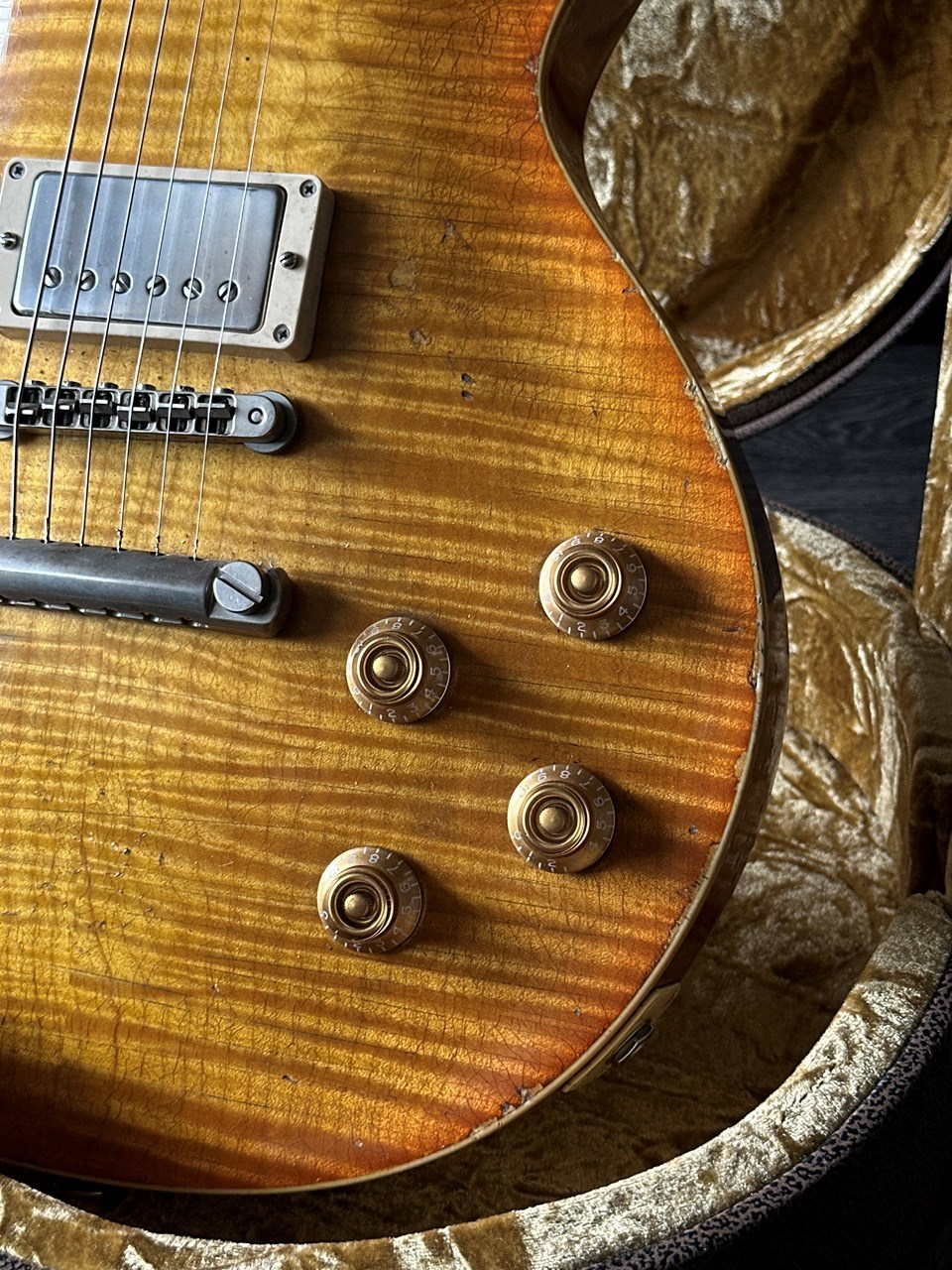 2025 Haar Trad '59 Les Paul Aged Stunning Flame with Throback PAFs - Thumbnail 4