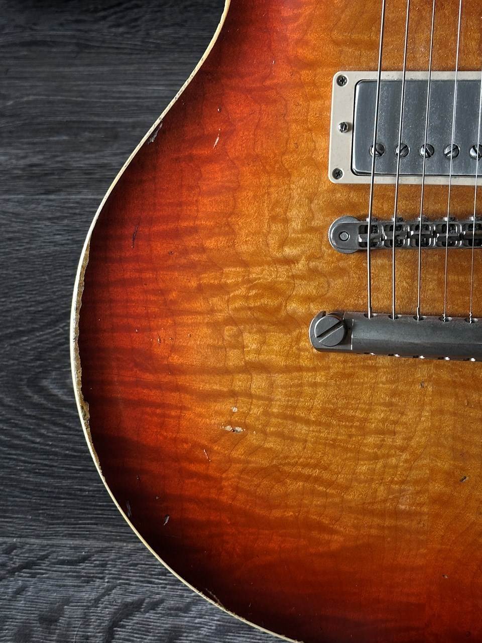 Haar Trad '59 Les Paul Aged Stunning Flame with Throback PAFs - Thumbnail 5