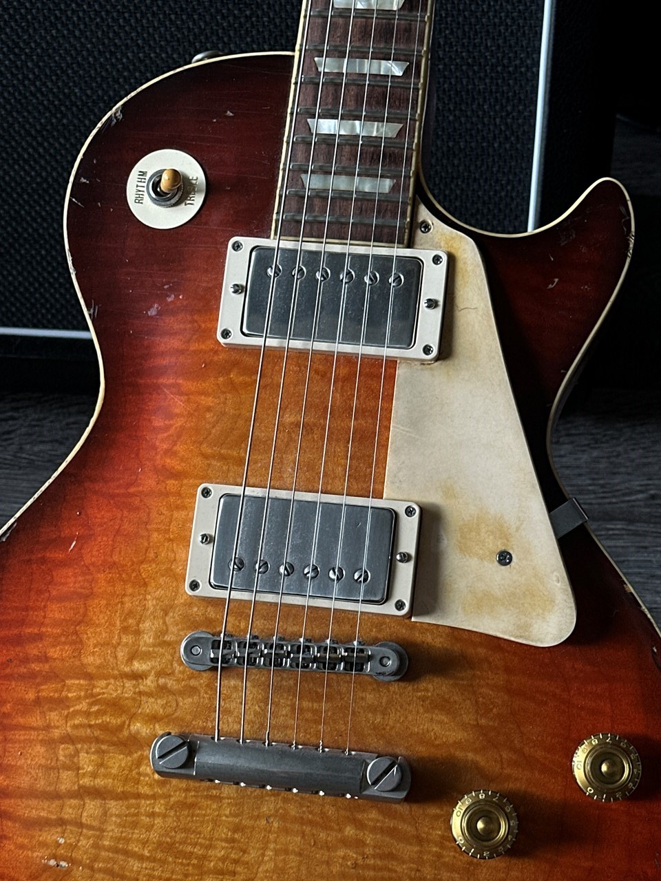 Haar Trad '59 Les Paul Aged Stunning Flame with Throback PAFs - Thumbnail 4