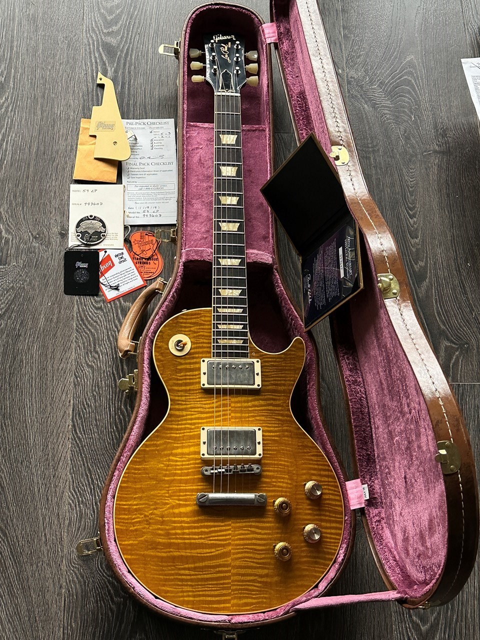 Gibson Les Paul Standard 1959 60th Anniversary Lemon VOS Custom Shop - Thumbnail 4