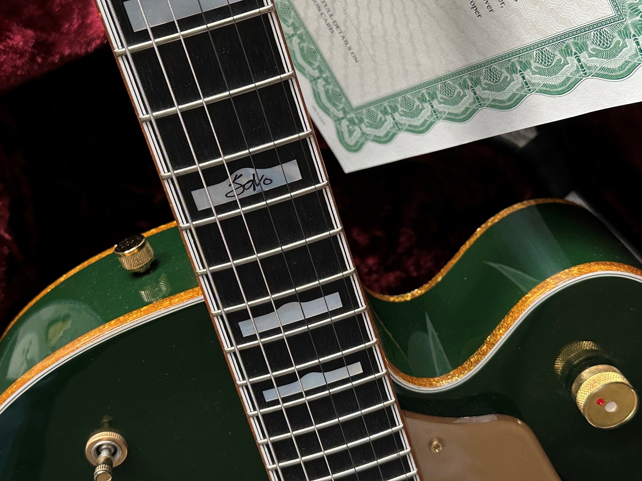 2006 Gretsch G6136I Irish Falcon Bono Signature 1 Owner Collectable - Thumbnail 6