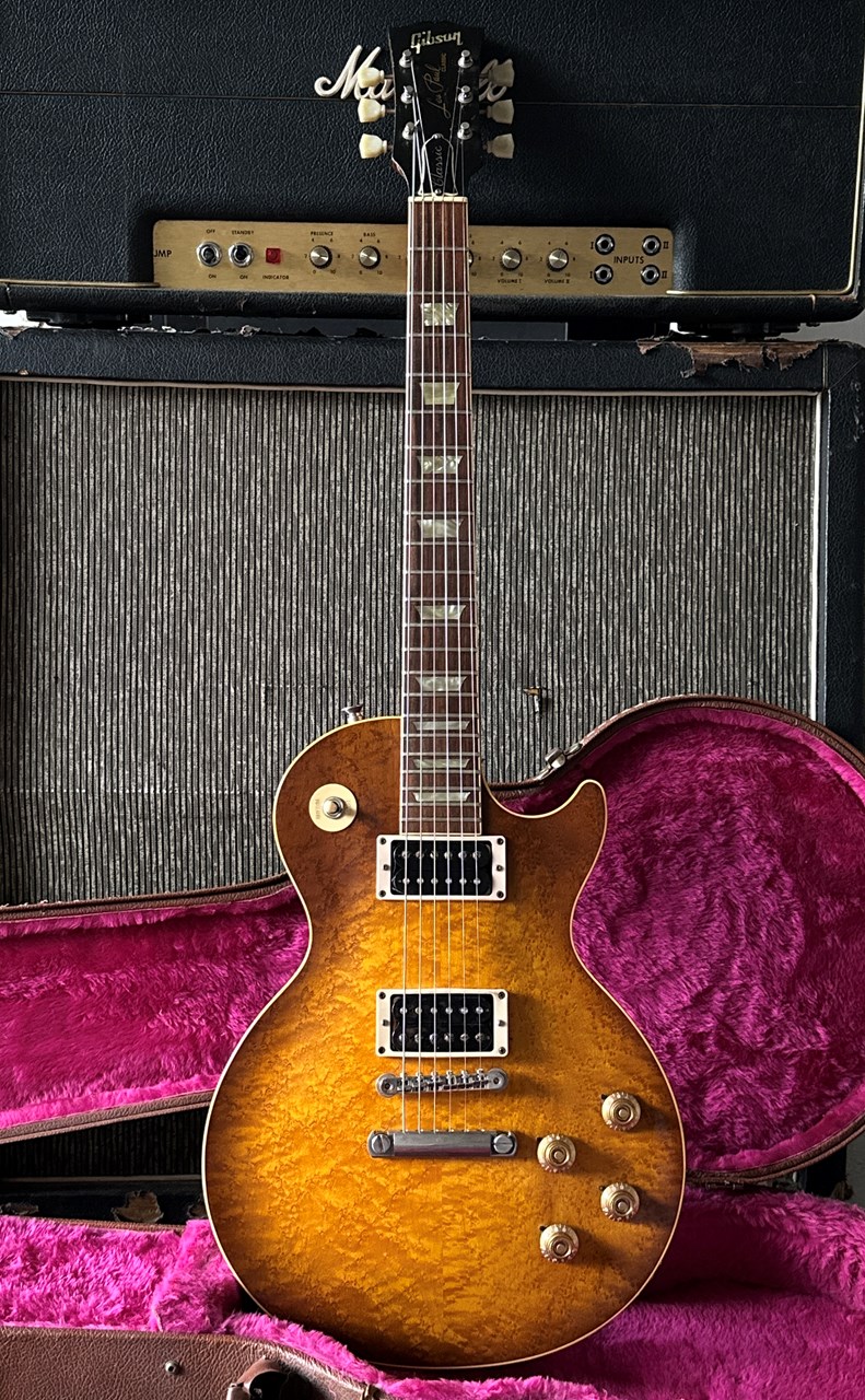1993 Gibson Les Paul Classic Birdseye Top Honeyburst - Thumbnail 5
