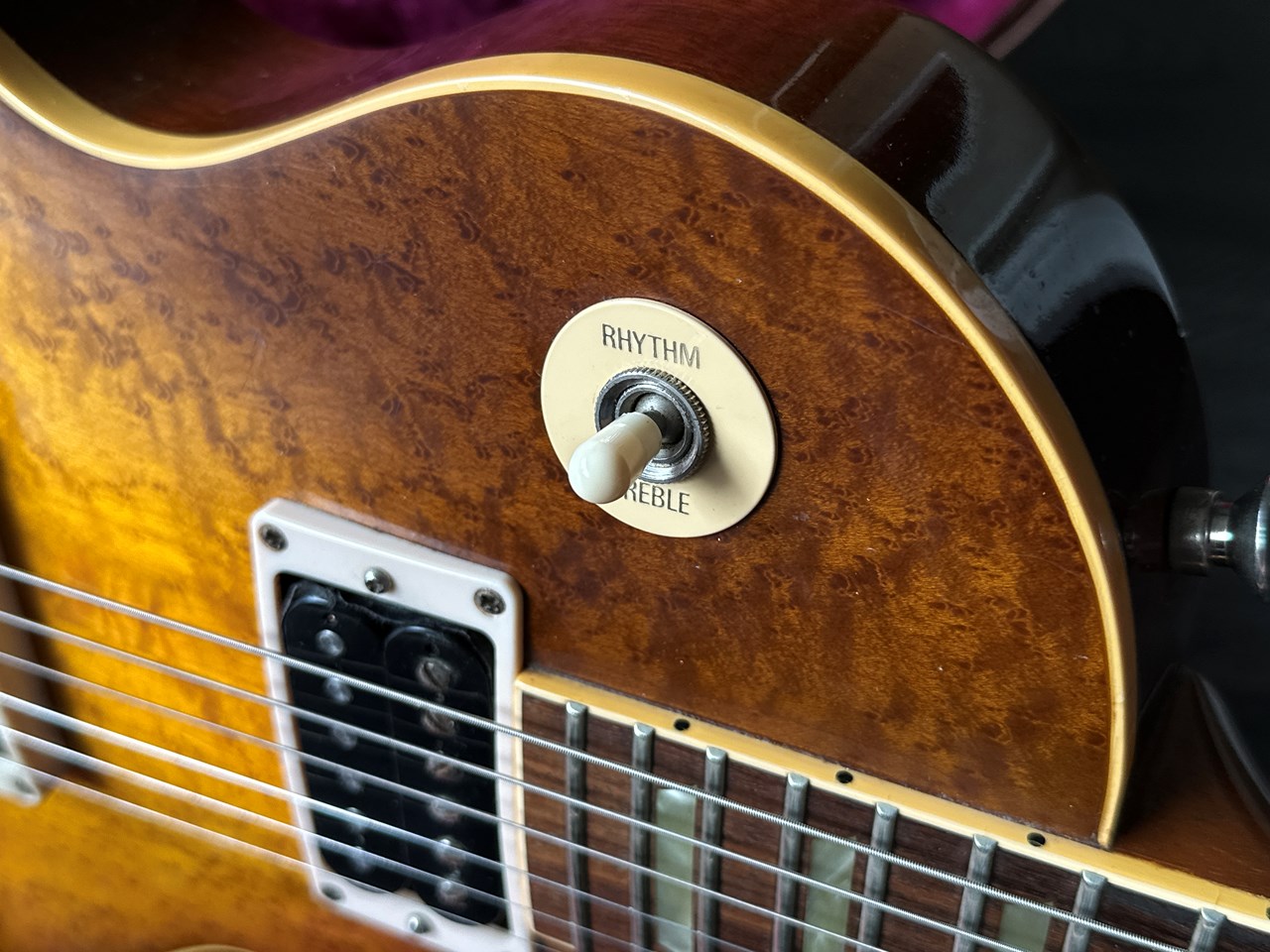 1993 Gibson Les Paul Classic Birdseye Top Honeyburst - Thumbnail 6