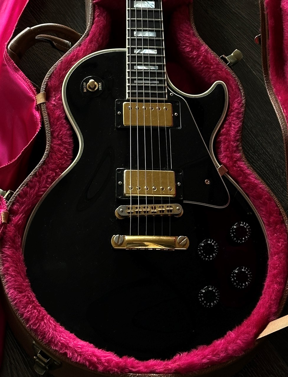 2001 Gibson Les Paul Custom Ebony 4,2kg with Original Case - Thumbnail 4