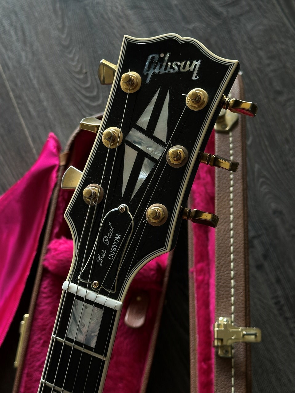 2001 Gibson Les Paul Custom Ebony 4,2kg with Original Case - Thumbnail 2