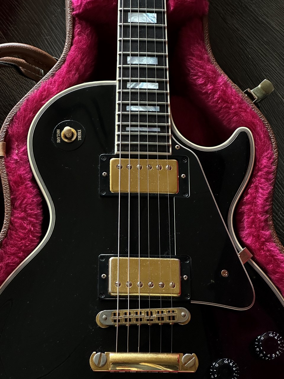 2001 Gibson Les Paul Custom Ebony 4,2kg with Original Case - Thumbnail 5