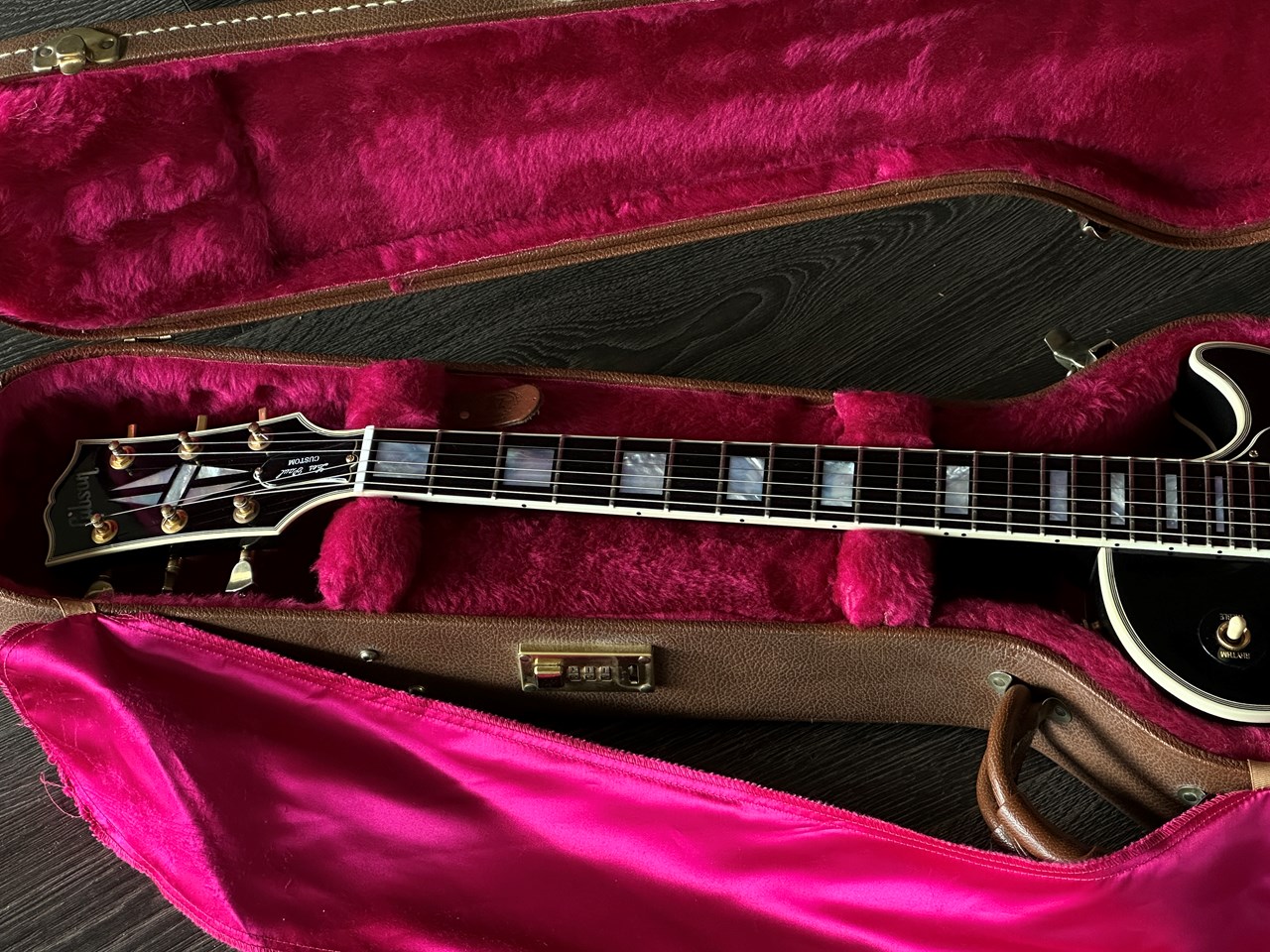 2001 Gibson Les Paul Custom Ebony 4,2kg with Original Case - Thumbnail 3