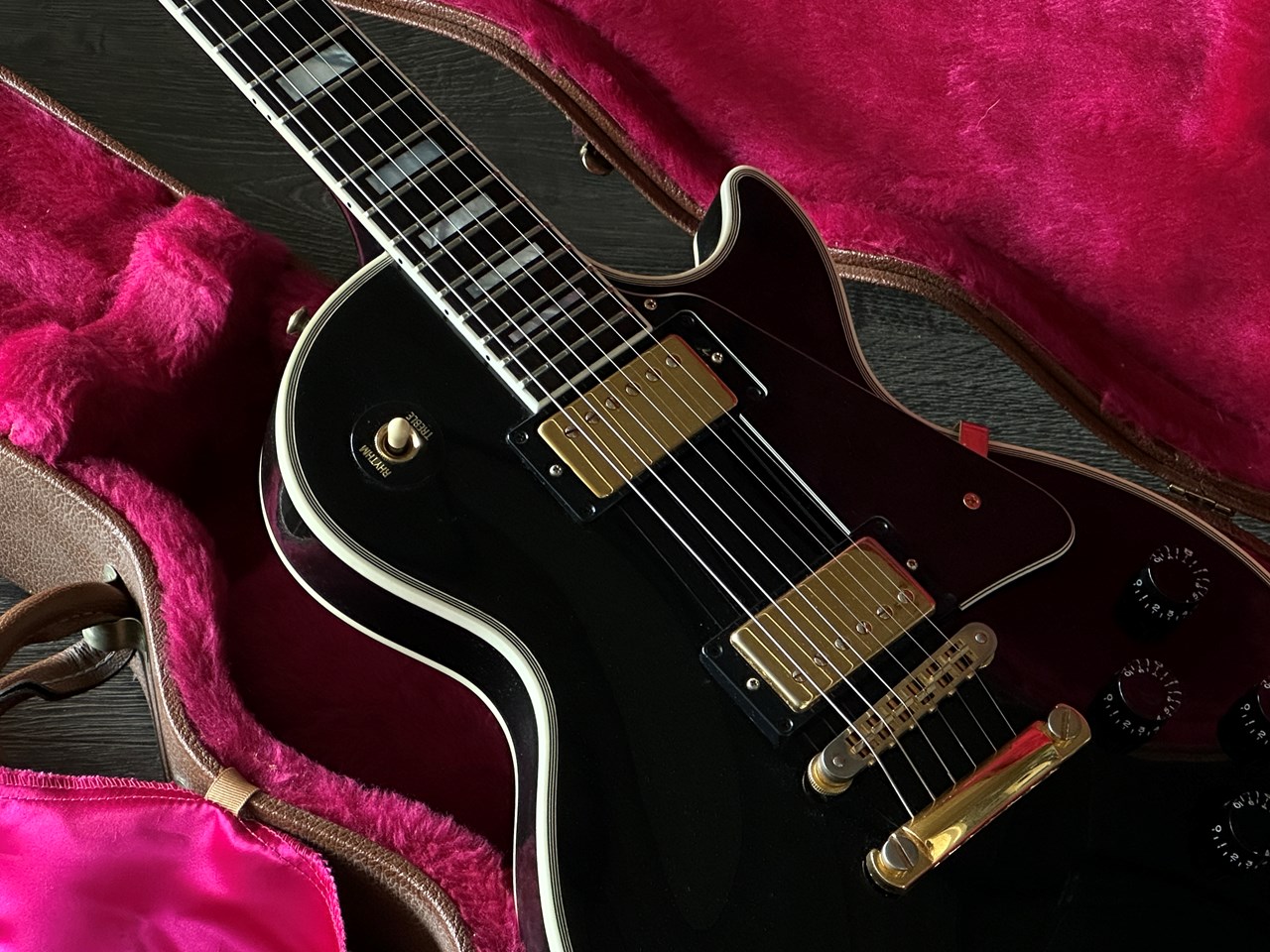2001 Gibson Les Paul Custom Ebony 4,2kg with Original Case - Thumbnail 6