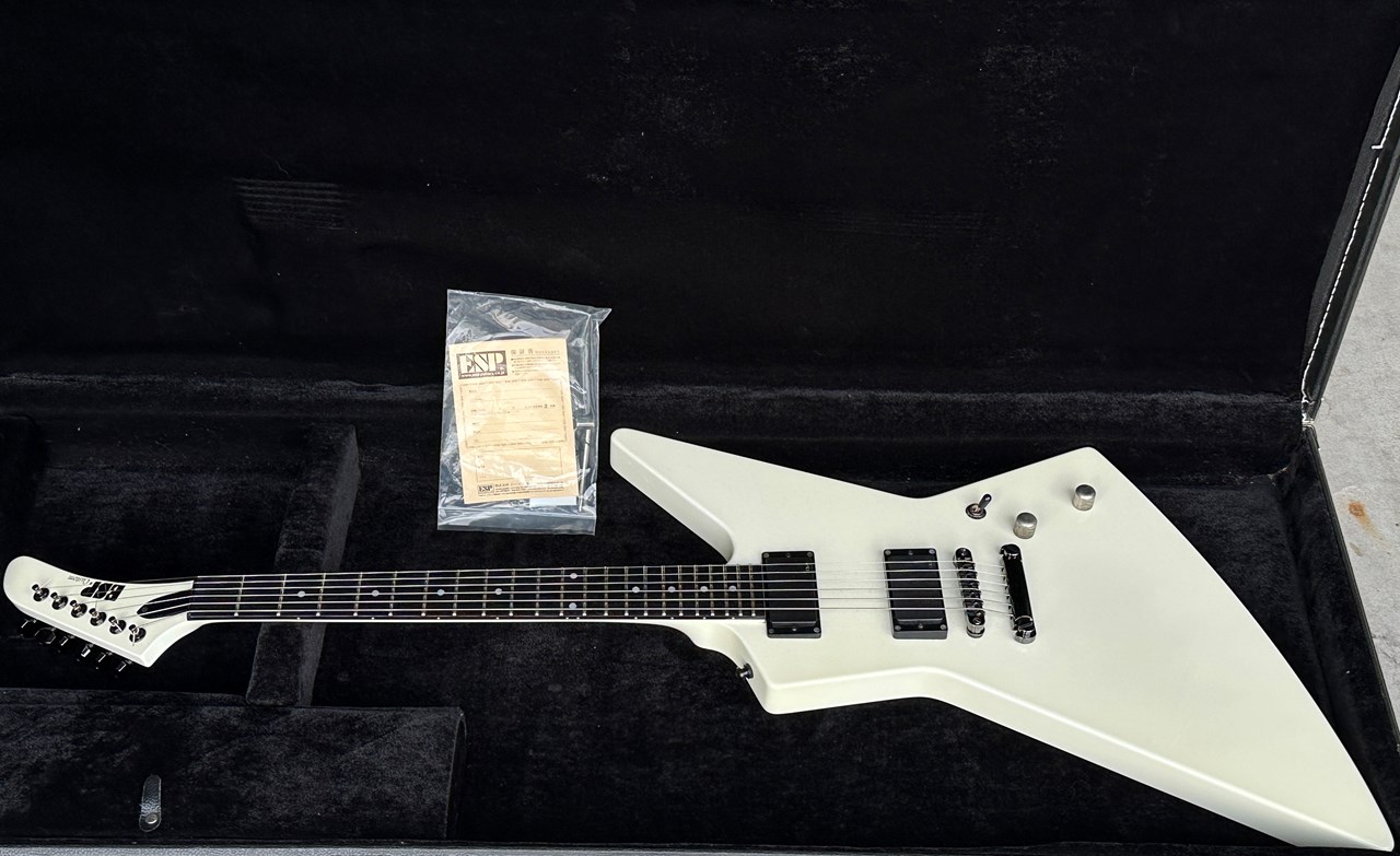 ESP Custom MX250 Kiso Built White Explorer James Hetfield Vibes - Thumbnail 3