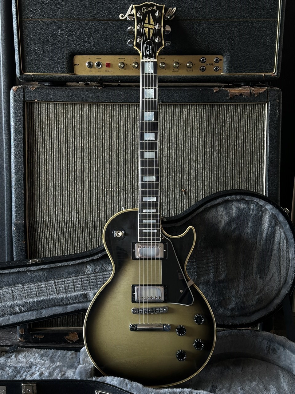 Gibson Custom Shop Les Paul Custom Silverburst Murphy Lab M2M Light Aging - Thumbnail 5