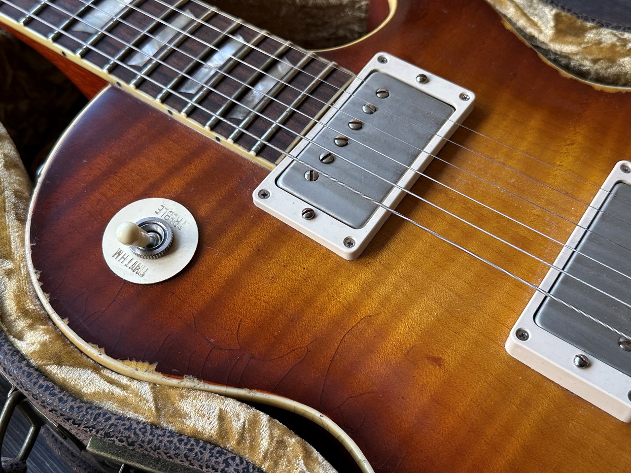 2025 Haar Trad '58 Les Paul Aged Stunning Flame with COA & Case - Thumbnail 3
