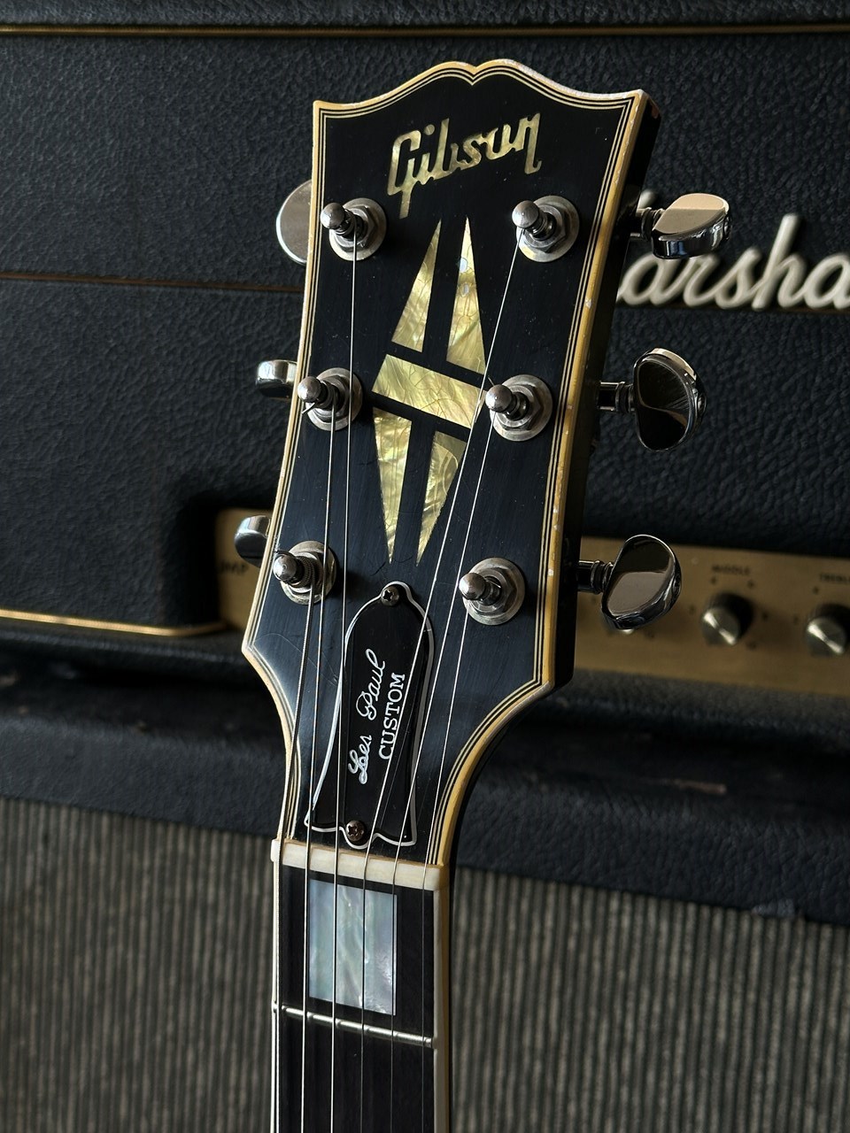 Gibson Custom Shop Les Paul Custom Silverburst Murphy Lab M2M Light Aging - Thumbnail 6