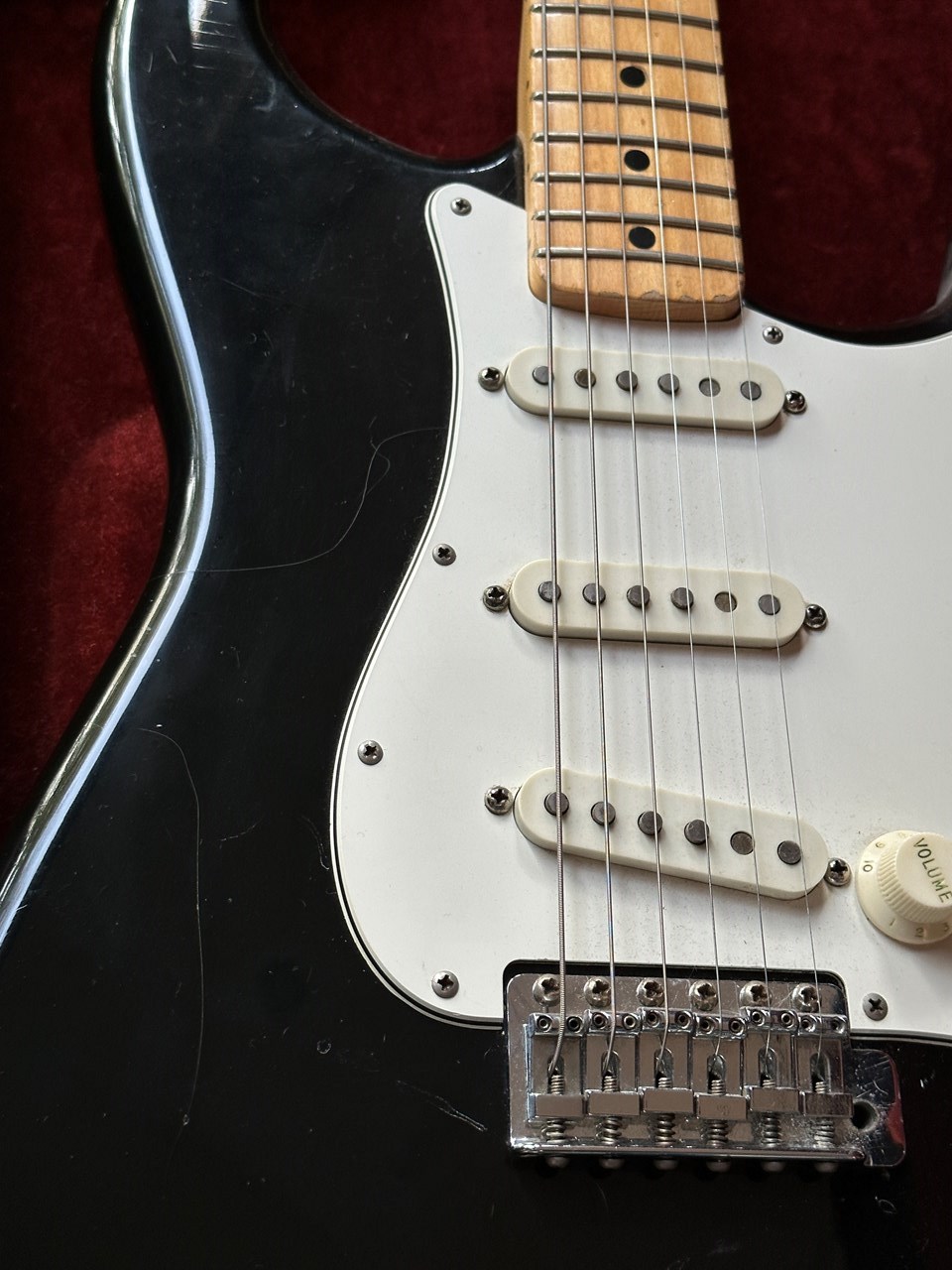 1974 Fender Stratocaster Black with Original Case - Image 1