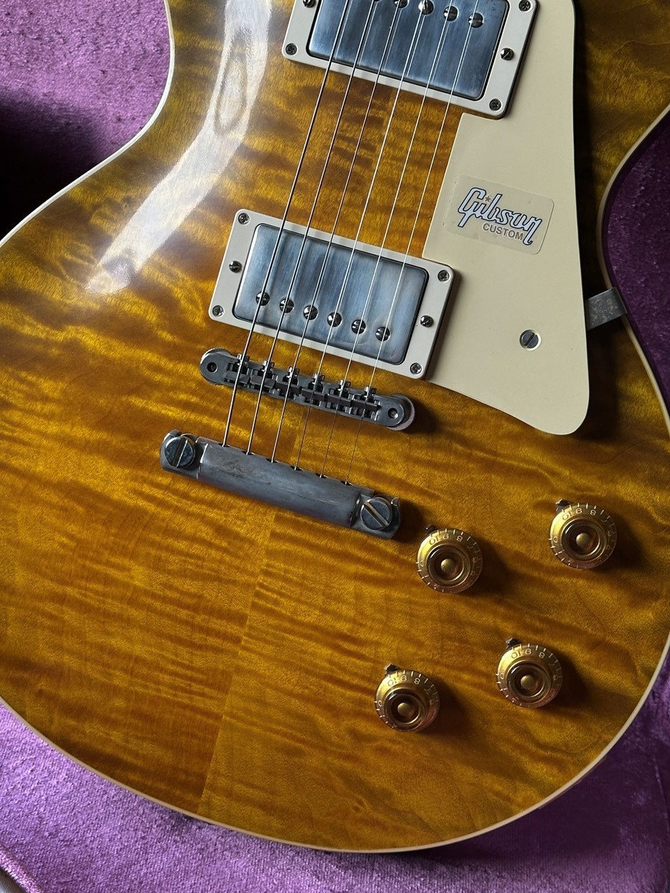 Gibson Les Paul Standard 1959 60th Anniversary Green Lemon Fade VOS Custom Shop - Thumbnail 3