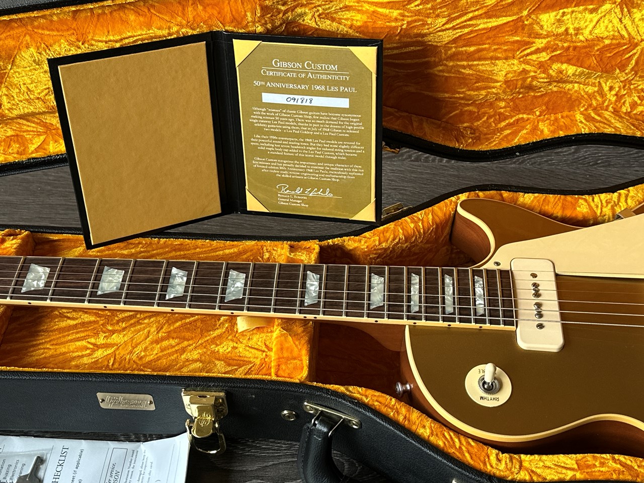 2018 Gibson Les Paul 1968 50th Anniversary Goldtop Limited Edition - Thumbnail 5