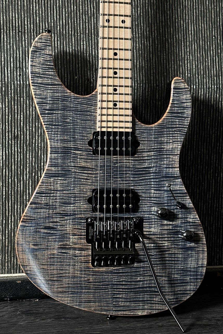 Suhr Pro Series M6 Modern Trans Blue Denim Stainless Steel 24 Frets - Thumbnail 5