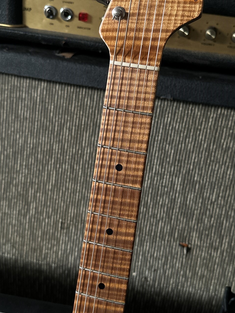 Xotic XSC-2 Heavy Aged Lake Placid Blue AAA Flamed Maple Neck - Thumbnail 6