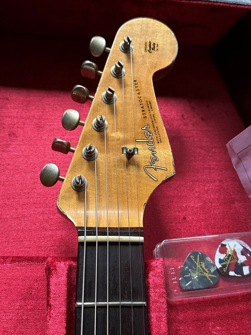 2025 Fender Custom Shop LTD '64 L-Series Stratocaster Heavy Relic Aged Sherwood Metallic - Thumbnail 5