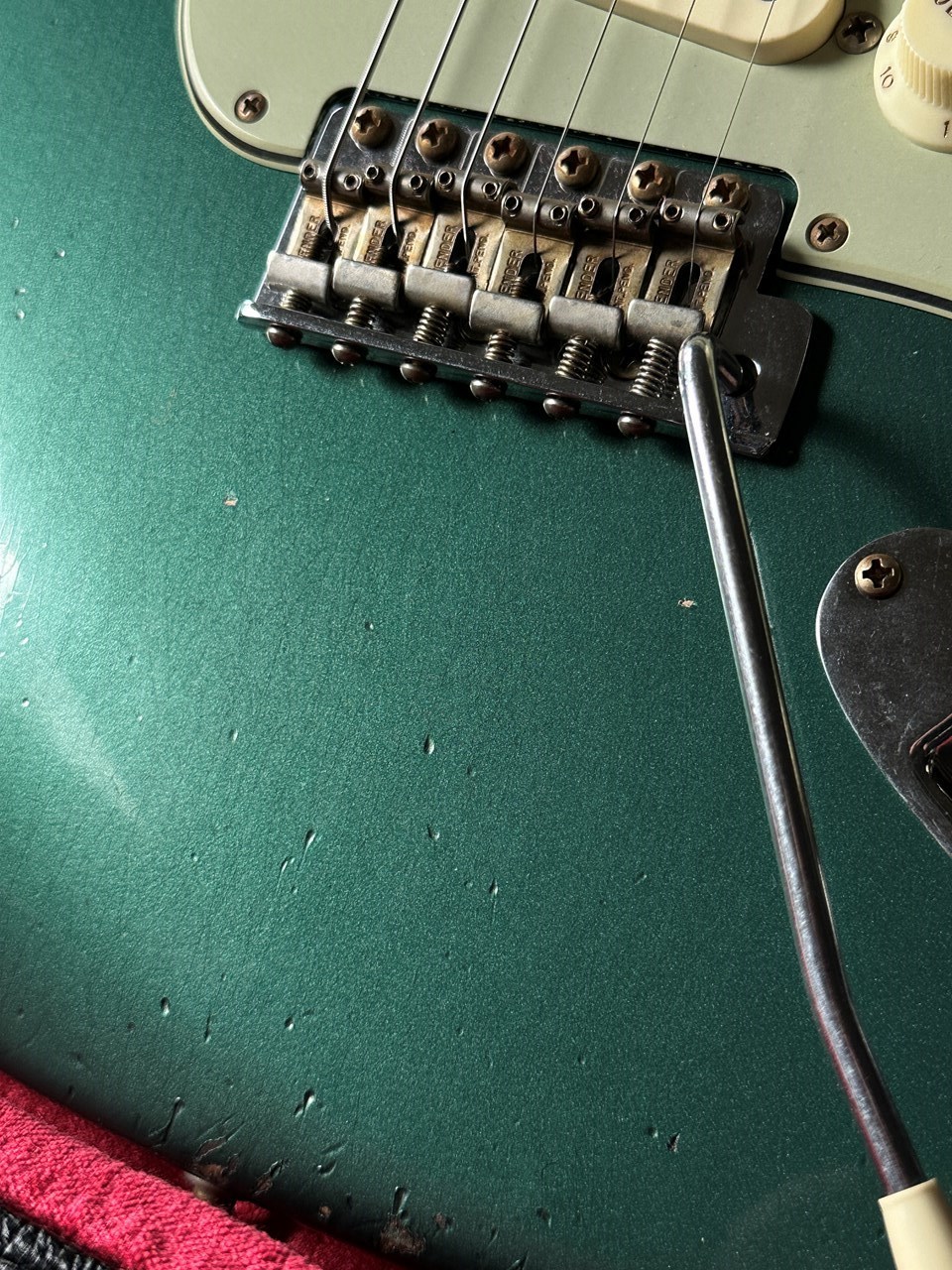 2025 Fender Custom Shop LTD '64 L-Series Stratocaster Heavy Relic Aged Sherwood Metallic - Thumbnail 4