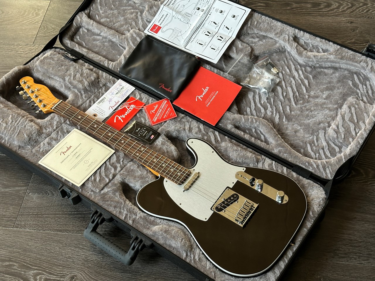 2023 Fender American Ultra Telecaster Texas Tea Noiseless Pickups & S-1 Switch - Thumbnail 3