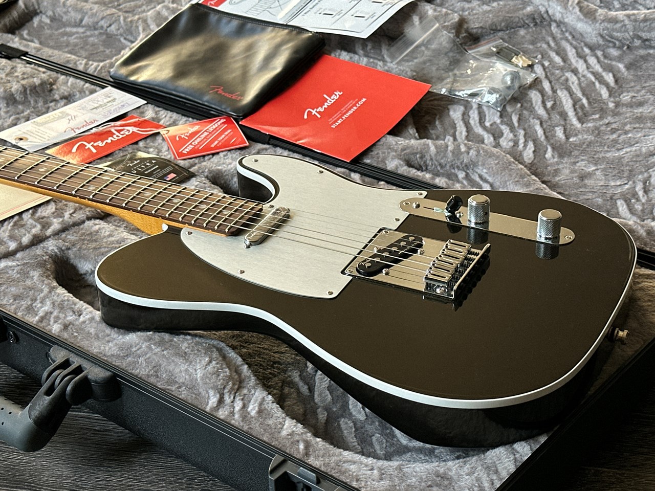 2023 Fender American Ultra Telecaster Texas Tea Noiseless Pickups & S-1 Switch - Thumbnail 2