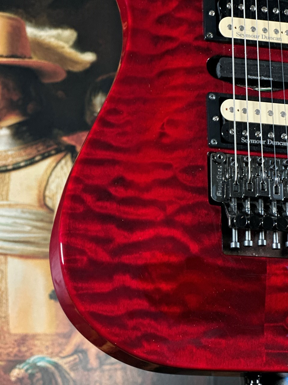 ESP Custom Shop Horizon Early 90's Quilt Maple HSH Neckthrough Custom Order - Thumbnail 4