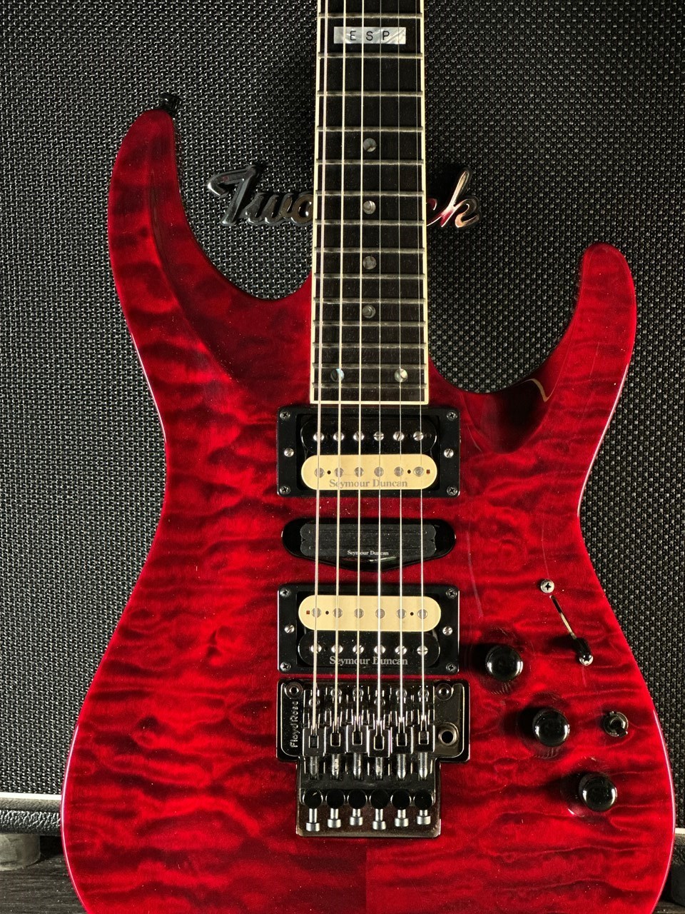 ESP Custom Shop Horizon Early 90's Quilt Maple HSH Neckthrough Custom Order - Thumbnail 3