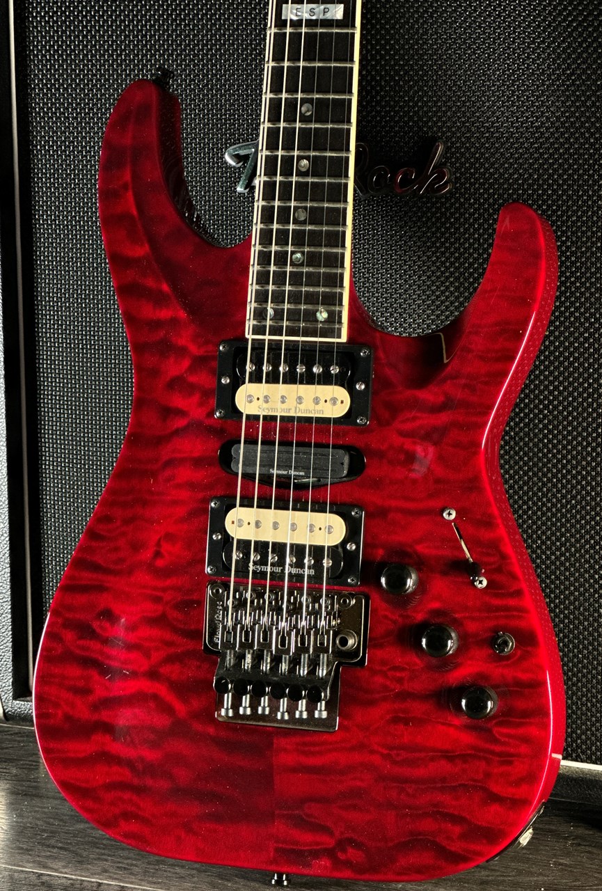 ESP Custom Shop Horizon Early 90's Quilt Maple HSH Neckthrough Custom Order - Thumbnail 2