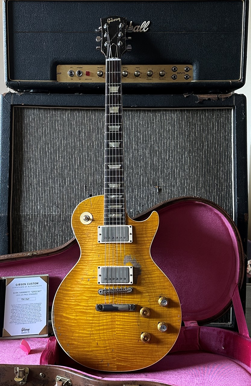 Gibson Les Paul Standard 1959 Kirk Hammett Greeny Handselected Top - Thumbnail 4
