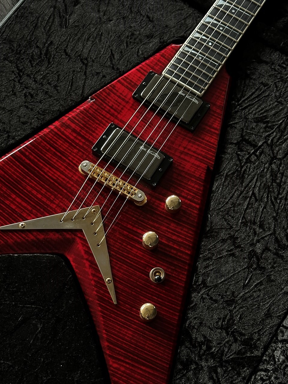 2008 Dean USA Dave Mustaine Signed VMNT Limited Edition Trans Red Flame - Thumbnail 3