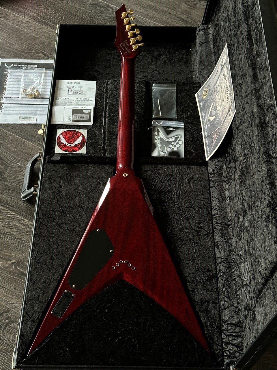 2008 Dean USA Dave Mustaine Signed VMNT Limited Edition Trans Red Flame - Thumbnail 6