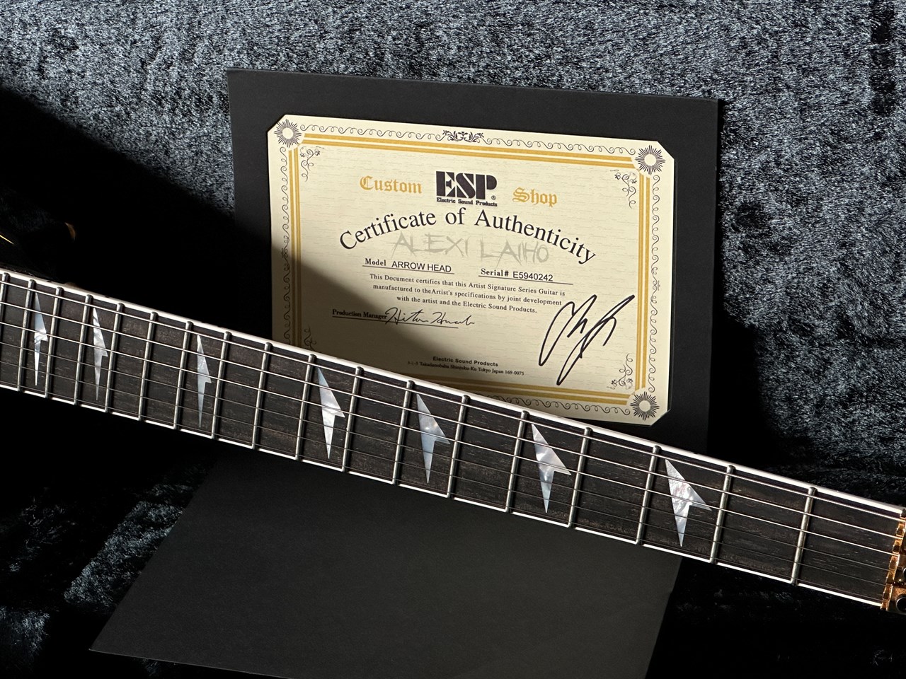 ESP Custom Shop Alexi Laiho Arrow Head Mint & Complete - Thumbnail 5