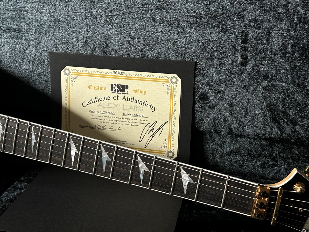 ESP Custom Shop Alexi Laiho Arrow Head Mint & Complete - Thumbnail 3