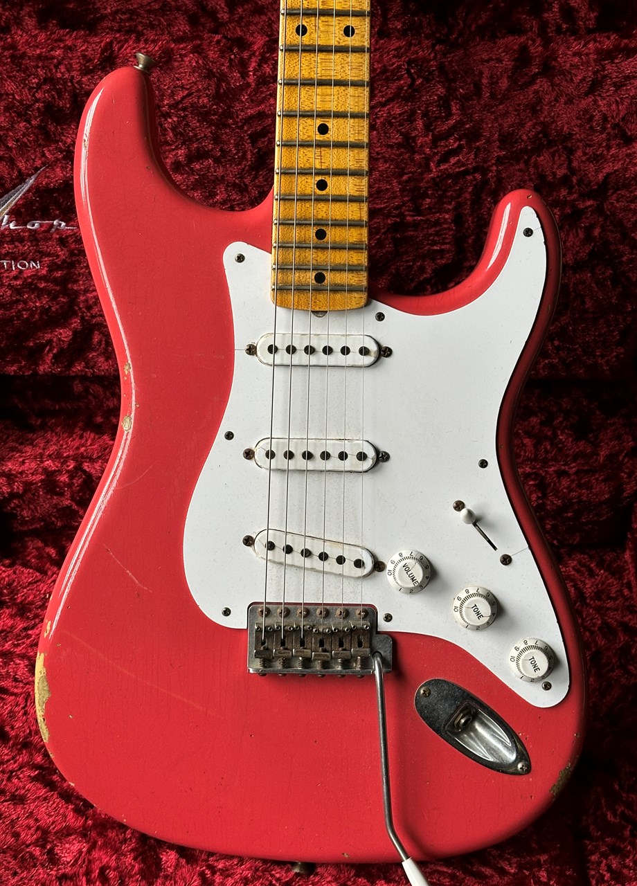 Fender Custom Shop '55 Stratocaster Heavy Relic Fiesta Red Limited Edition - Thumbnail 6