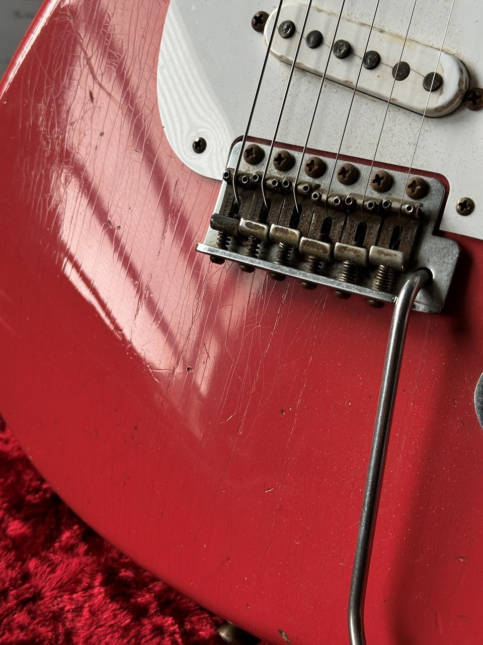 Fender Custom Shop '55 Stratocaster Heavy Relic Fiesta Red Limited Edition - Thumbnail 4
