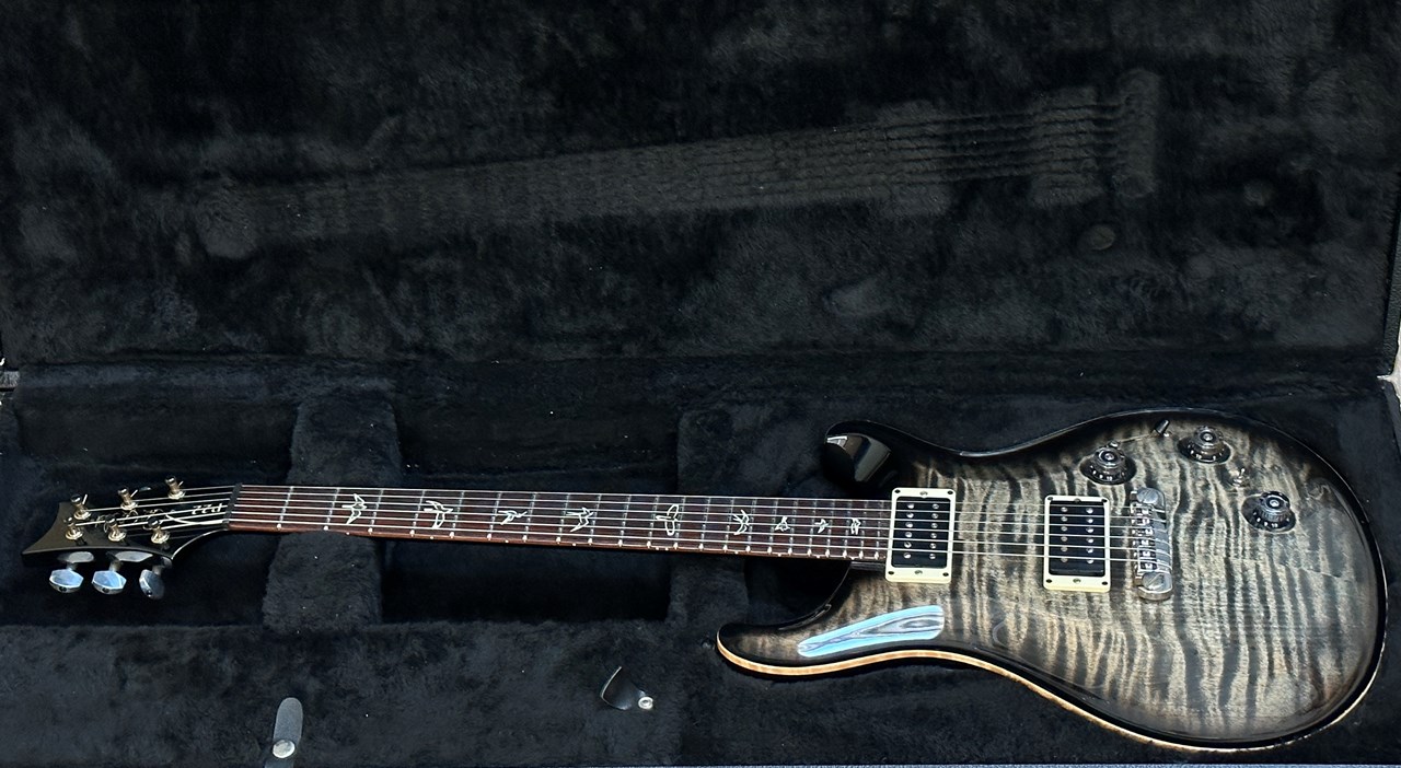 PRS Paul Reed Smith P22 Piezo & Stunning Charcoal Flametop - Thumbnail 6